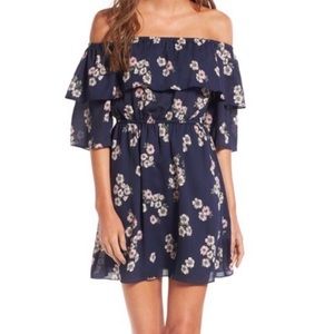 Adorable floral off the shoulder dress! ***PLUS one bonus surprise item!***